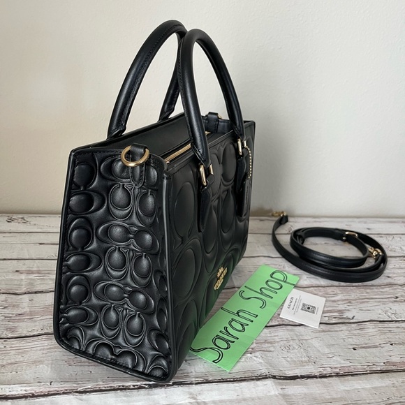 ✅Coach Maggie Small Tote Bag In Signature Leather - Picture 4 of 13